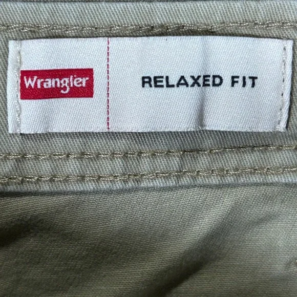 Wrangler Mens Relaxed Fit Cargo Pants Khaki Tan 34x30 - Picture 6 of 8